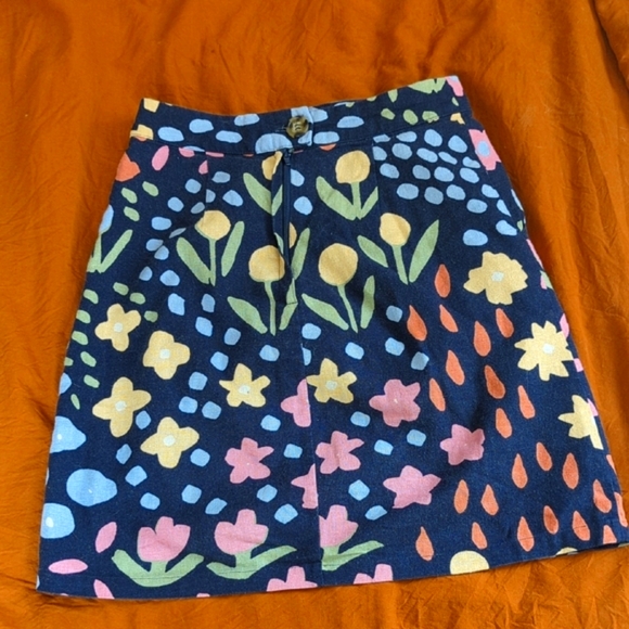 Princess Highway Floral Navy Miniskirt - Picture 3 of 10